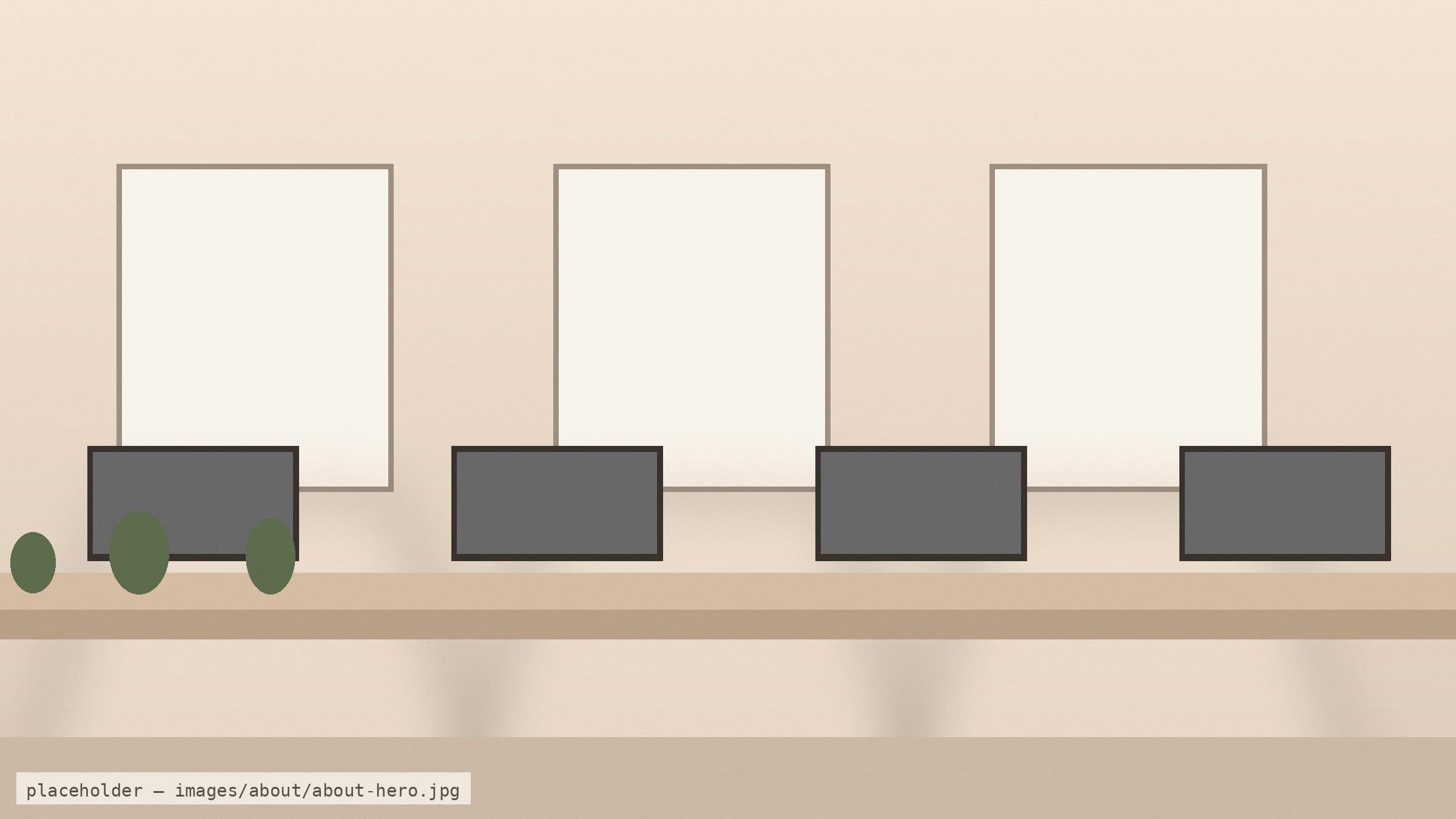 Interior of the studio: long desks, colour-calibrated monitors, and daylight from high windows