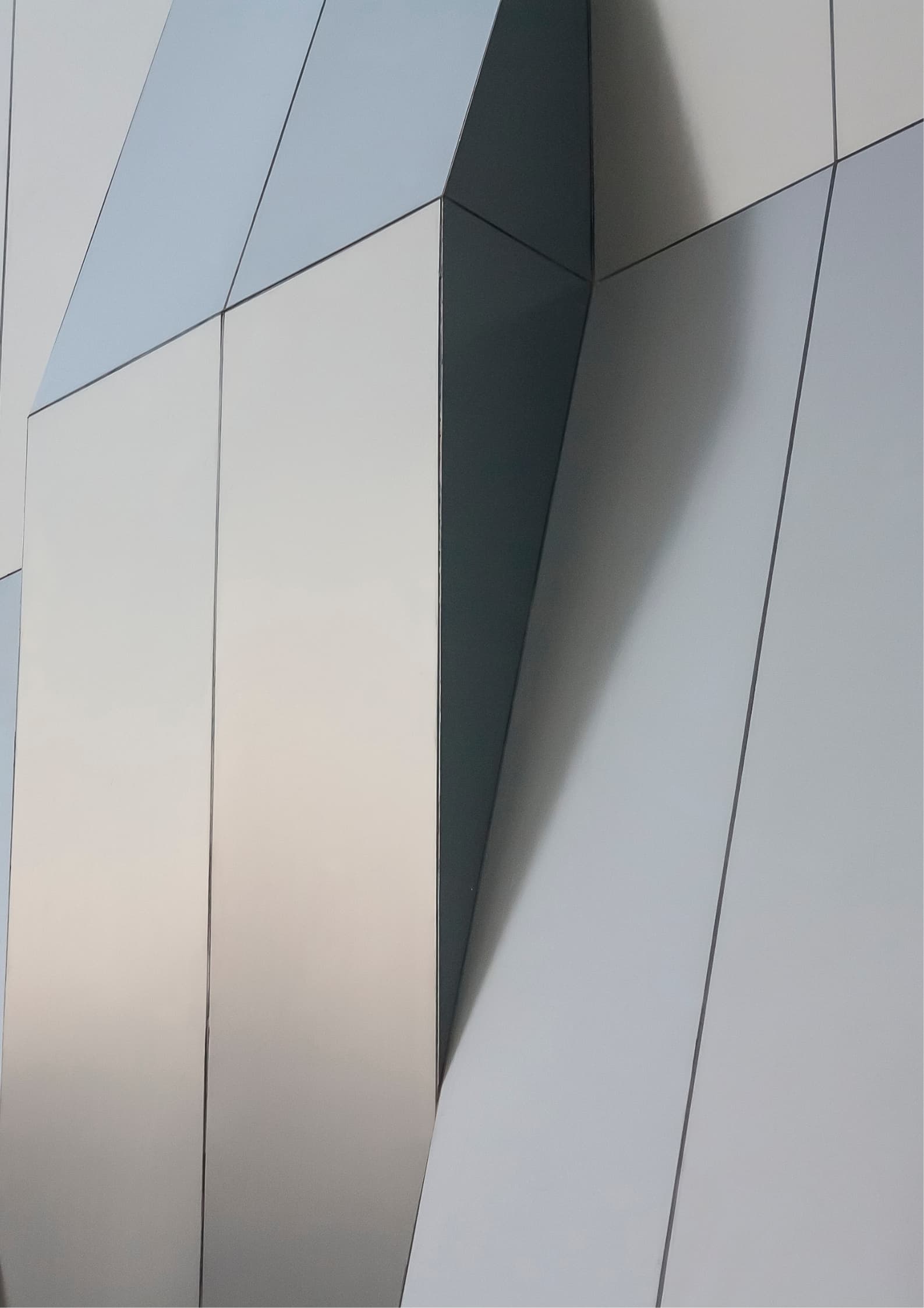 Cliffside Residence — Six cantilevered plates hung off a limestone face, drawn as if already weathered.